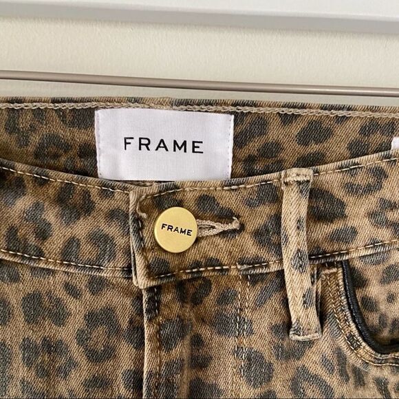 Frame Le Skinny De Jeanne Leopard Skinny Jeans Size 28 - Picture 6 of 11